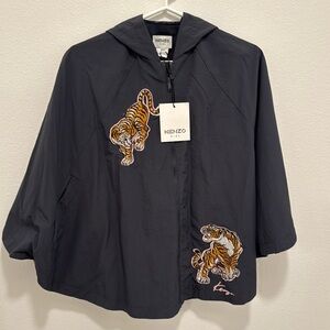 Kenzo Tiger rain poncho. Size 10, NWT.